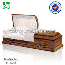 Cremation wooden carving plain custom cheap casket
